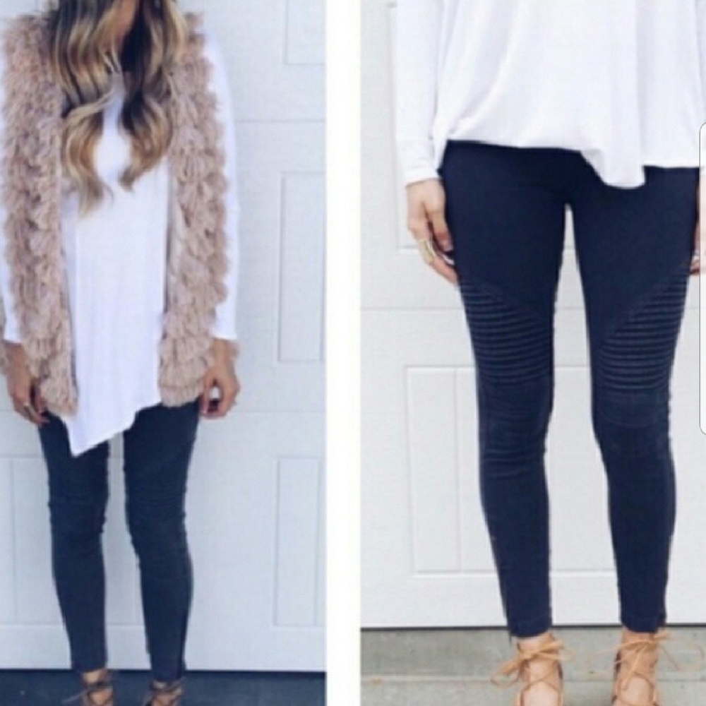 Moto Navy Blue Pants